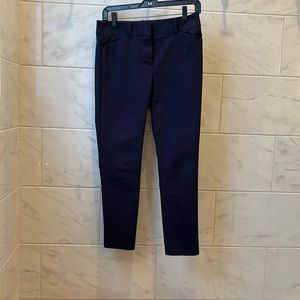 LOFT Marisa skinny pants. Size 2 petite. Color Navy.